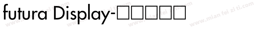 futura Display字体转换